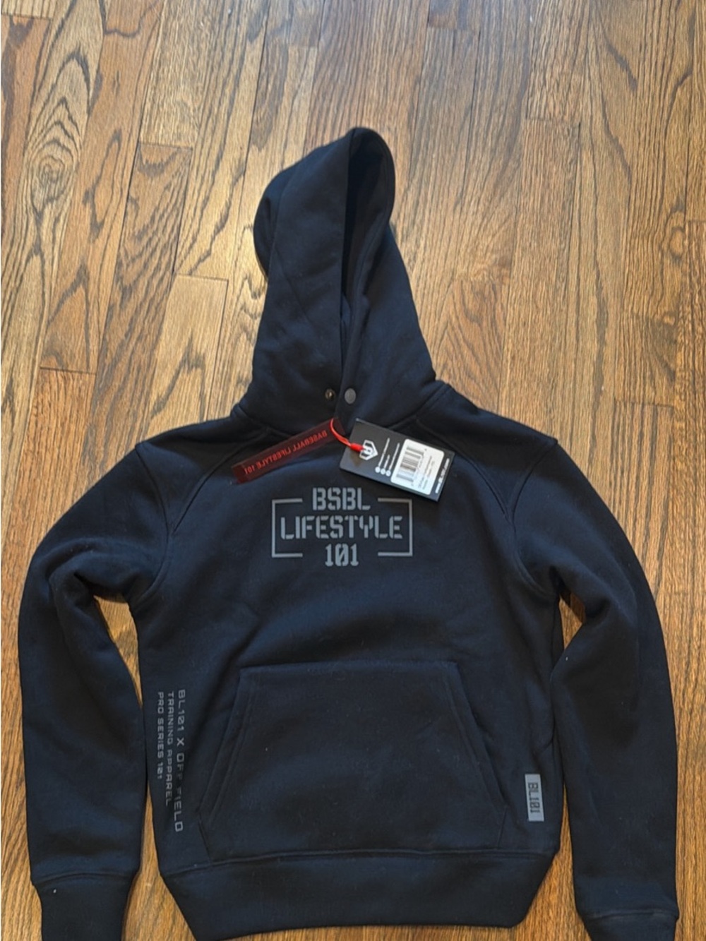 Baseball Lifestyle 101 NWT youth S hoodie